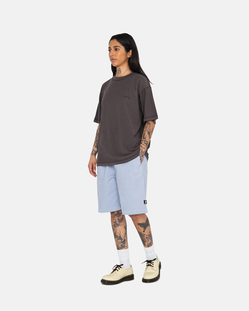 Stussy Tee Outlet - Faded Black Lazy Tee